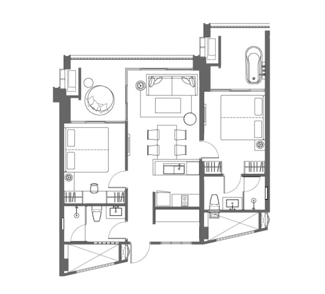 2 Bedroom Apartment near Rawai Beach, Phuket at Saturdays Residence