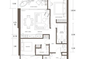 2 Bedroom Apartment in Bang Tao area, Phuket at The Standard Residences