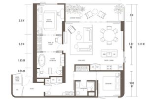 2 Bedroom Corner Apartment in Bang Tao area, Phuket at The Standard Residences