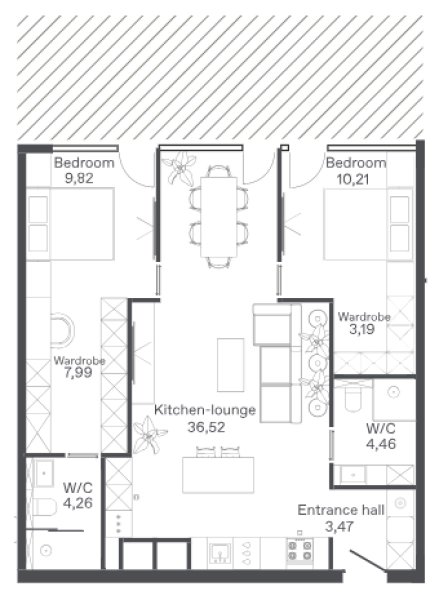 2 Bedroom Apartment in Bang Tao, Phuket at Bamboo Forest Complex