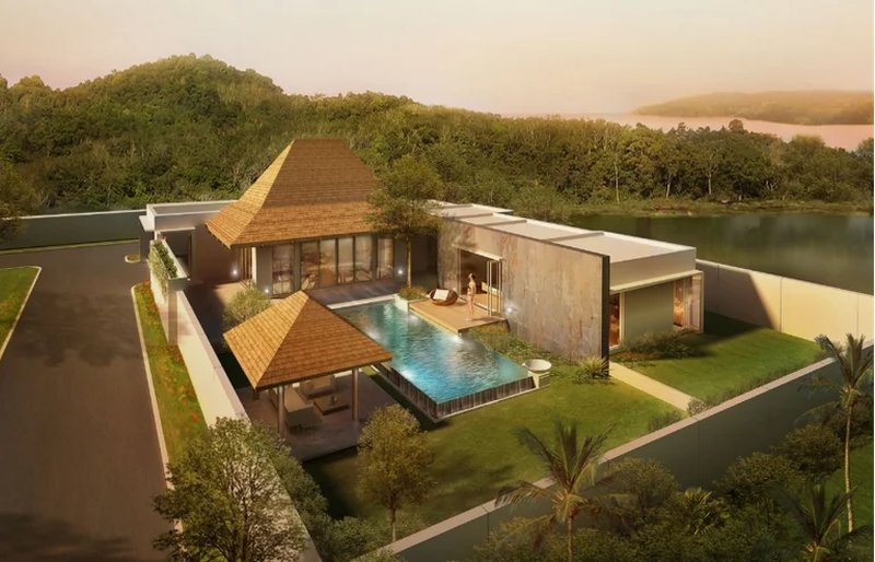 2 Bedroom Villa with private pool in Talang area, Phuket in Anchan Sunscape Complex