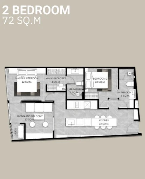 2 Bedroom Apartment near Kamala Beach, Phuket at Citygate De Phuket