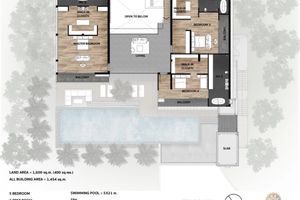 5 Bedroom villa with private pool on the lake, Phuket in The Menara Hill