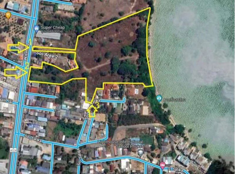 Land plot, first line by the sea, Rawai, Phuket