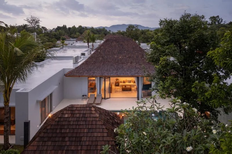 Luxury finished villa with pool in Talang area, Phuket in Anchan Tropicana complex