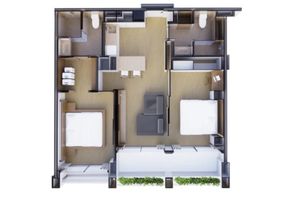 2 Bedroom Apartment in Layan Area, Phuket at The Momentum Terra Grove Layan