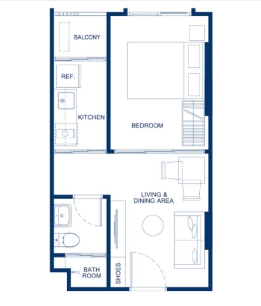 1 Bedroom Apartment in Wichit Area, Phuket at The Base Bukit
