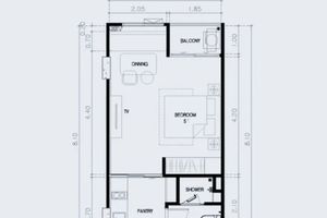 Studio 50 meters from the sea in Bang Tao area, Phuket in Bellevue Beachfront