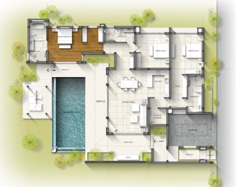 3 Bedroom Villa in Talang area, Phuket in Anchan Indigo