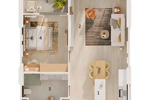 1 bedroom apartment in an eco-friendly apartment hotel in Layan district, Phuket in Layan Green Park