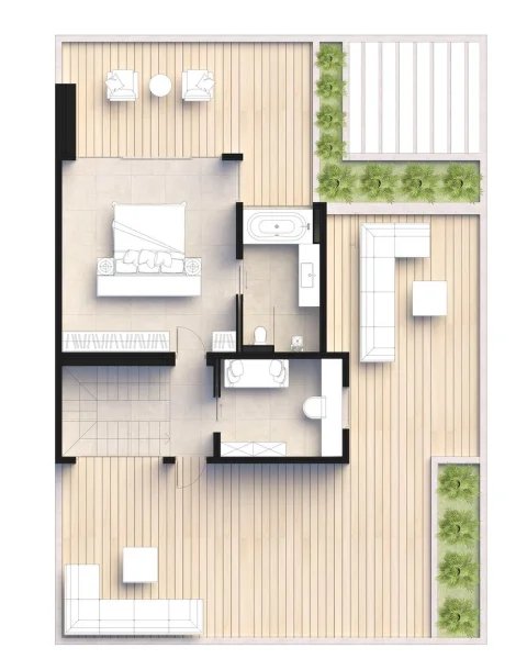 Azure 5-bedroom Three-storey Villa with private pool in Chalong, Phuket at Mutti Family Villas