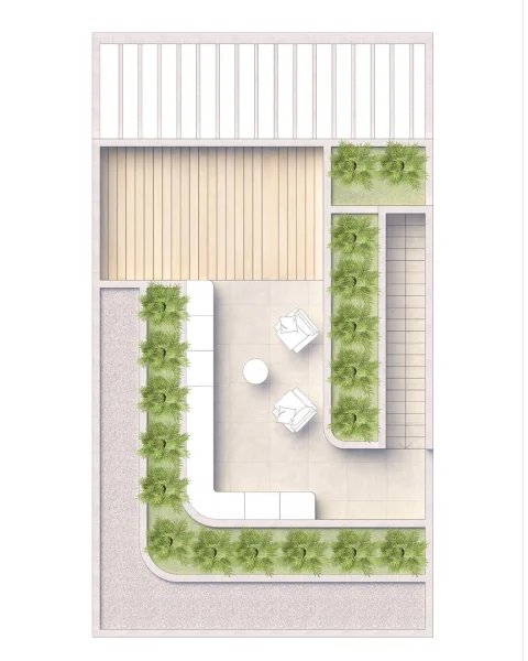 Coral two-storey villa with 3 bedrooms and a swimming pool in Chalong, Phuket in the Mutti Family Villas complex