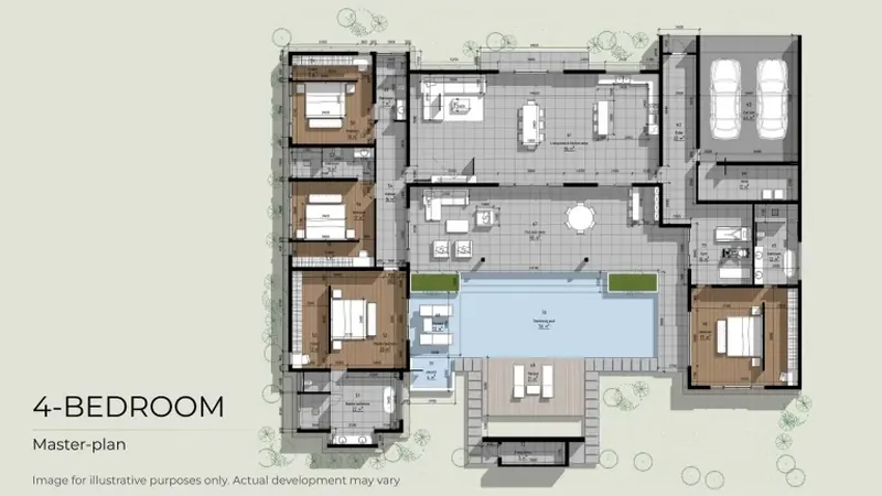 ห้องนอนของวิลล่า ในเชิงตะไล