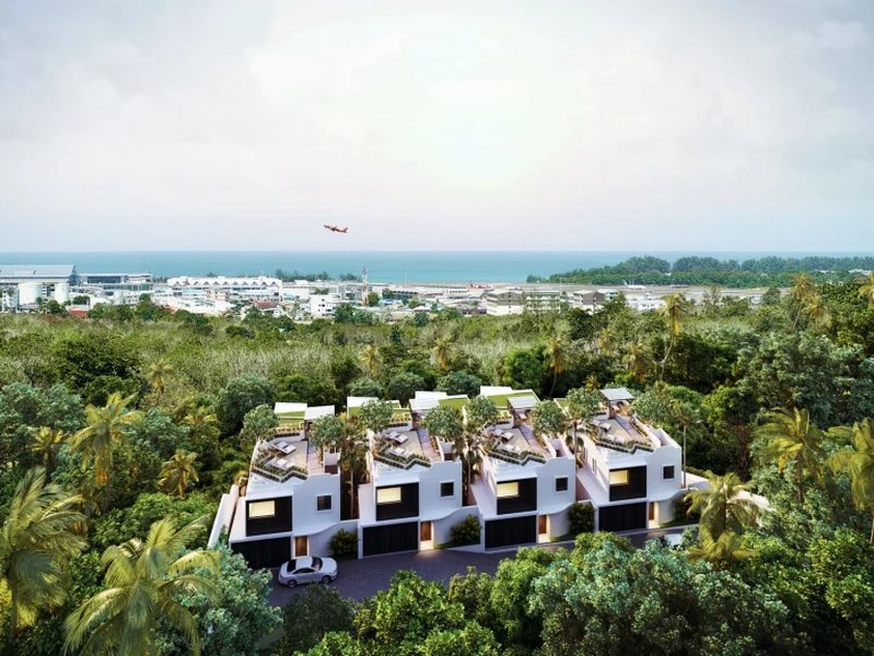 Three-storey villa with panoramic sea views in Mai Khao area, Phuket at Maison Sky Villas