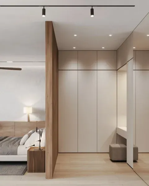 Bedroom of villa in Ко Каео