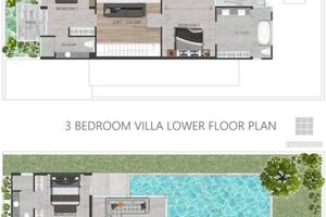 Two-storey 3 bedroom villa with private pool in Cherng Talai area, Phuket in Riverhouse Phuket