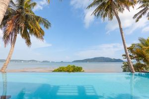 Two-storey beachfront villa with pool for rent in Rawai, Phuket