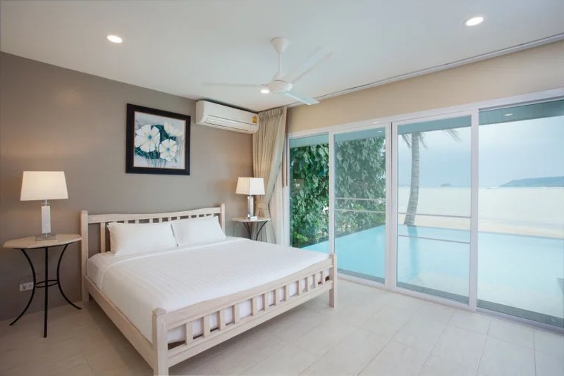 Two-storey beachfront villa with pool for rent in Rawai, Phuket