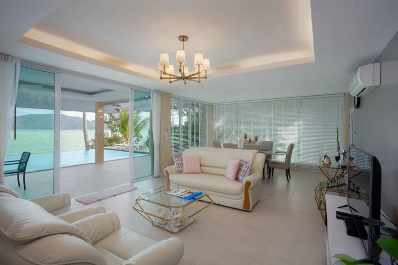 Two-storey beachfront villa with pool for rent in Rawai, Phuket