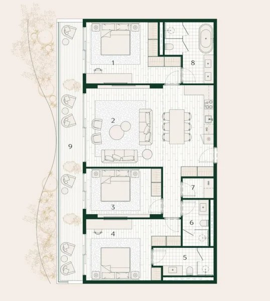 3 Bedroom apartment in Premium condo Hotel near Bang Tao Beach, Phuket in Layan Verde