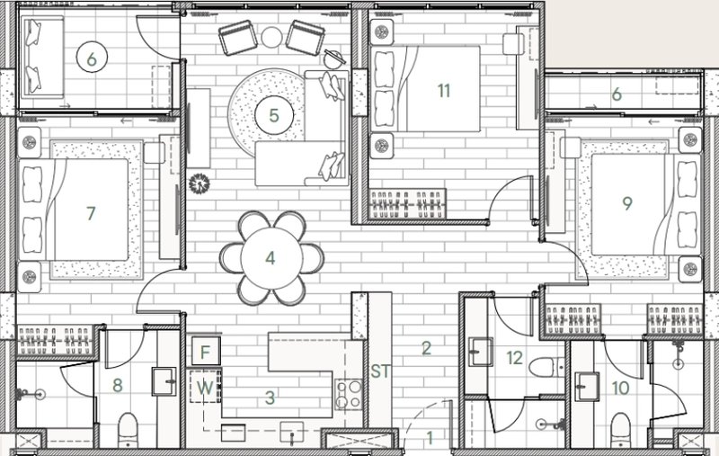 3 Bedroom Apartment 500 meters from Bang Tao Beach, Phuket in Sudara Phuket