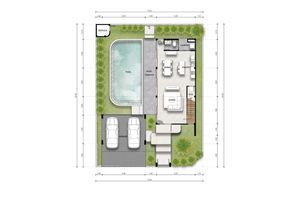 Two-storey 3 bedroom villa with private pool in Chalong, Phuket at NAI Villas Urban