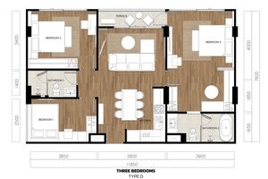 3 Bedroom Apartment in near Bang Tao Beach, Phuket in Vip TropiKa Complex