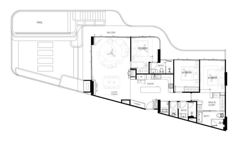 Luxury 3 Bedroom apartment in Laguna area, Phuket in the new Laguna Golf Residences Hibiscus complex