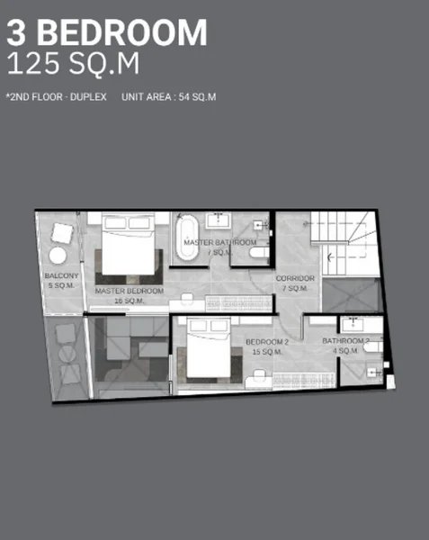 Duplex 3 Bedroom apartment in Kamala district, Phuket at Citygate De Phuket Complex