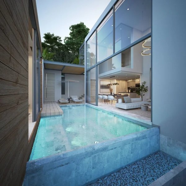 Two-storey 3 bedroom villa with swimming pool in Layan area, Phuket at Walai Layan Villas