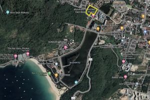 Land plot of 6.45 rai at Nai Harn beach, Phuket