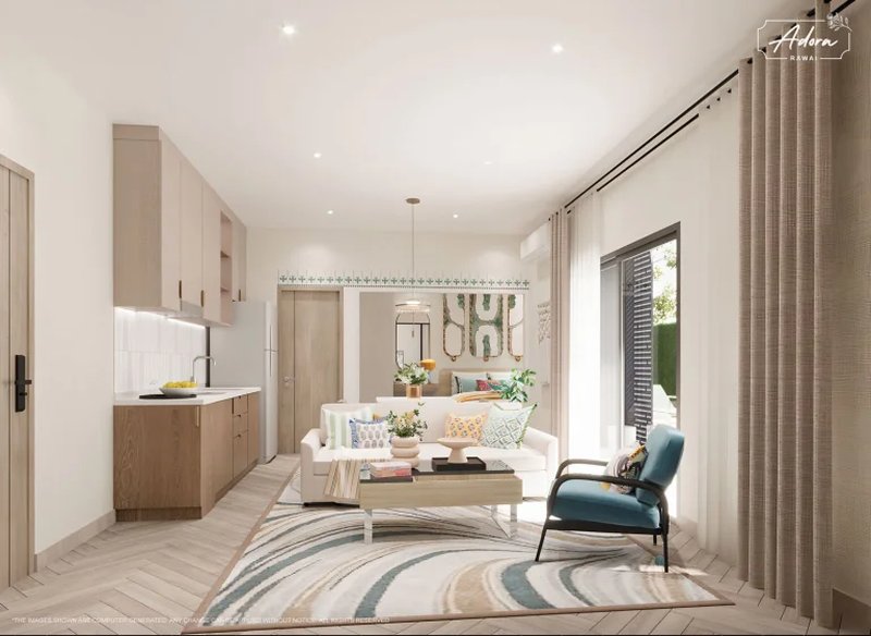 Spacious 1 bedroom apartment near Rawai Beach, Phuket in the new The Title Adora Rawai Complex