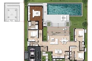 4 Bedroom Villa with private pool in Layan, Phuket in Botanica Lakeside