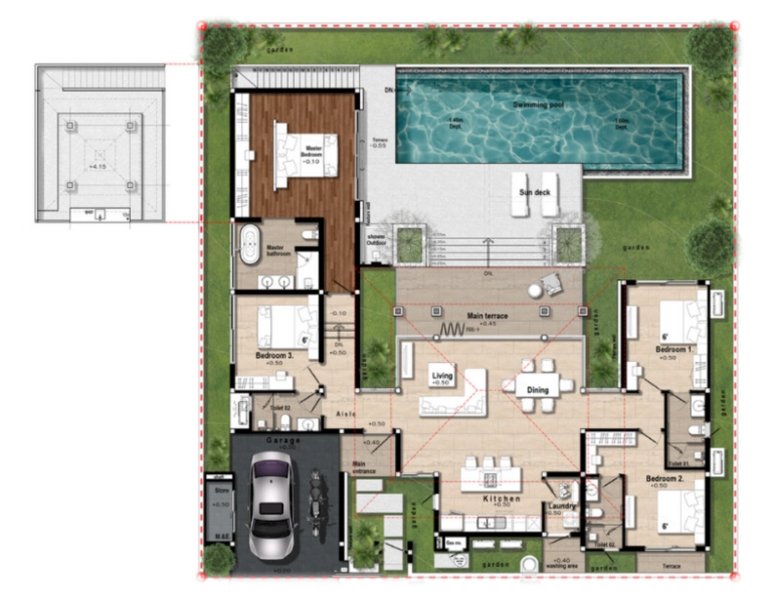 4 Bedroom Villa with private pool in Layan, Phuket in Botanica Lakeside