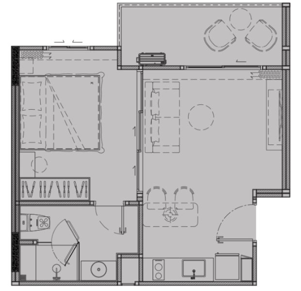 44 sq.m 1-Bedroom Apartment in Bang Tao, Phuket in The Title Legendary