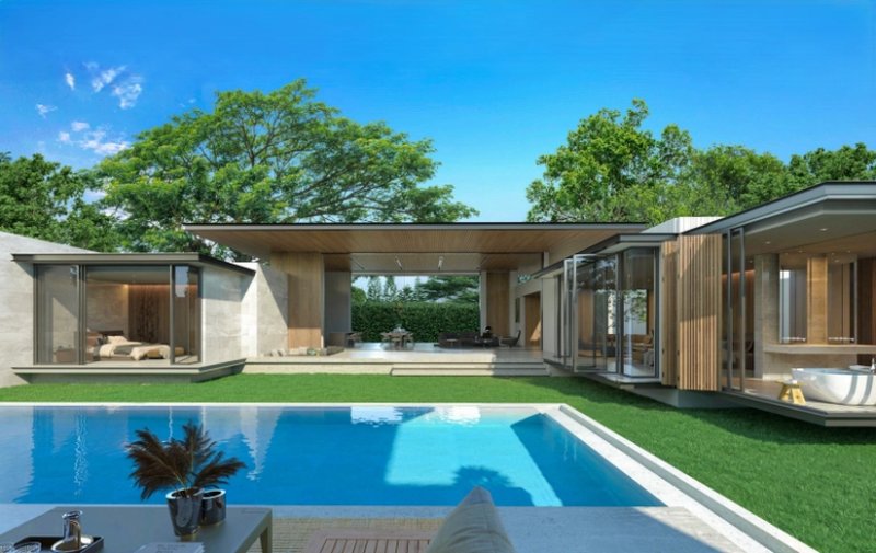 4 Bedroom villa with private pool near Kamala Beach, Phuket in Botanica Montazure