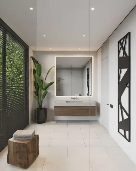 Bathroom of villa in Ко Каео