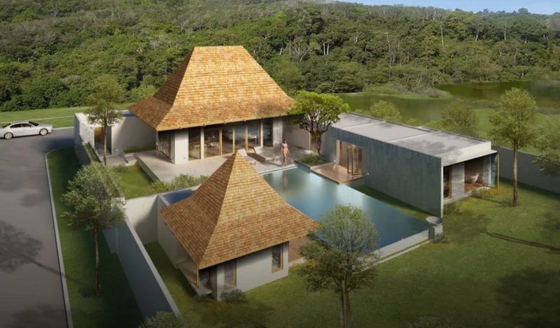 4 Bedroom Villa with private pool in Talang area, Phuket in Anchan Sunscape Complex