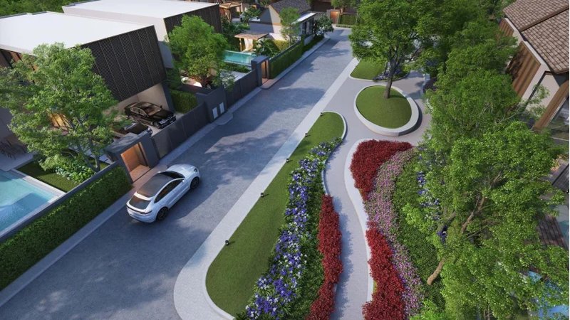 3 Bedroom Villa with Pool in Talang Area, Phuket at Serene Raya Bang Jo