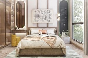 1 ห้องนอนอพาร์ทเม้น 50 เมตรจากทะเลในที่ซับซ้อนชื่อระเบียง