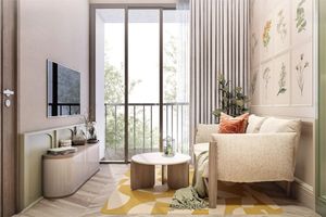 1 ห้องนอนอพาร์ทเม้น 50 เมตรจากทะเลในที่ซับซ้อนชื่อระเบียง