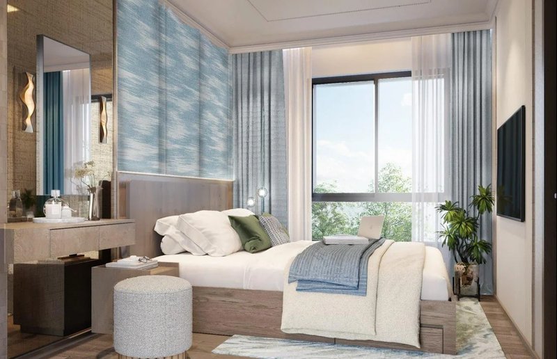 อพาร์ทเมนท์ 1 ห้องนอนใกล้หาดบางเทาและหาดสุรินทร์,ภูเก็ตแอทเรียบายแสนสิริ