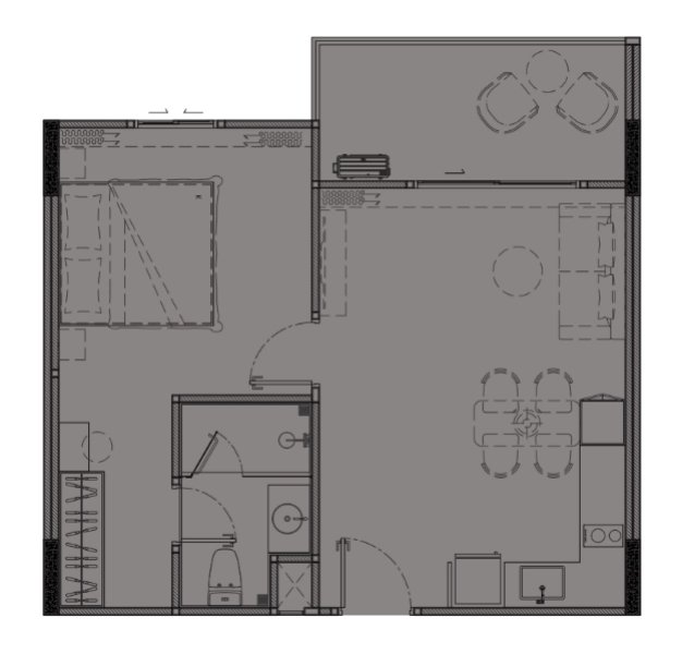 One Bedroom Apartment of 54 sq.m in Bang Tao, Phuket in The Title Legendary