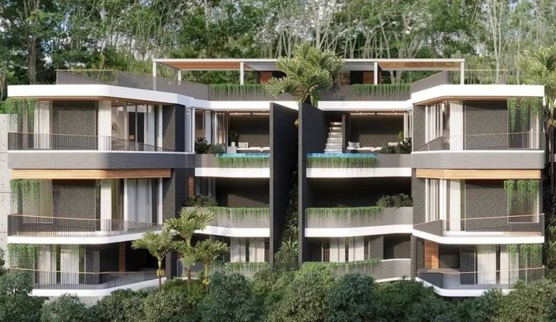 Three-storey 3 bedroom villa with pool in Layan, Phuket in Akra collection Layan