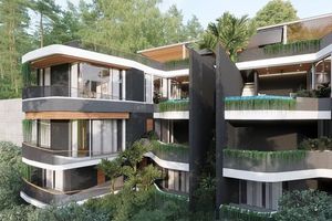 Three-storey 3 bedroom villa with pool in Layan, Phuket in Akra collection Layan
