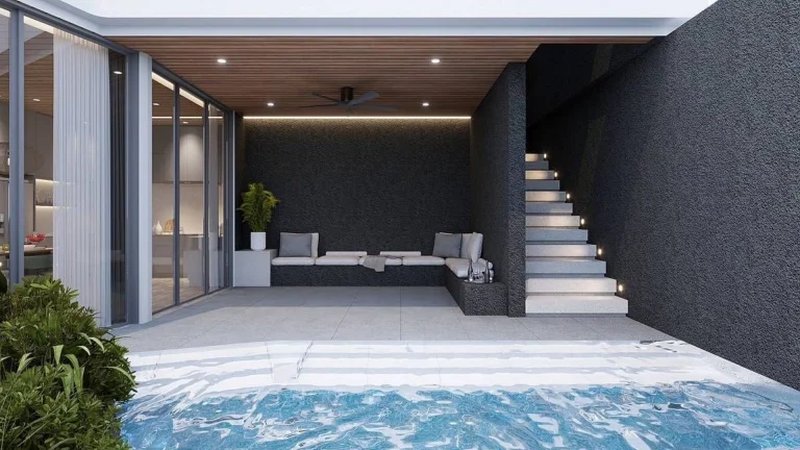 Three-storey 3 bedroom villa with pool in Layan, Phuket in Akra collection Layan