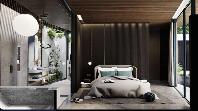 Three-storey 3 bedroom villa with pool in Layan, Phuket in Akra collection Layan