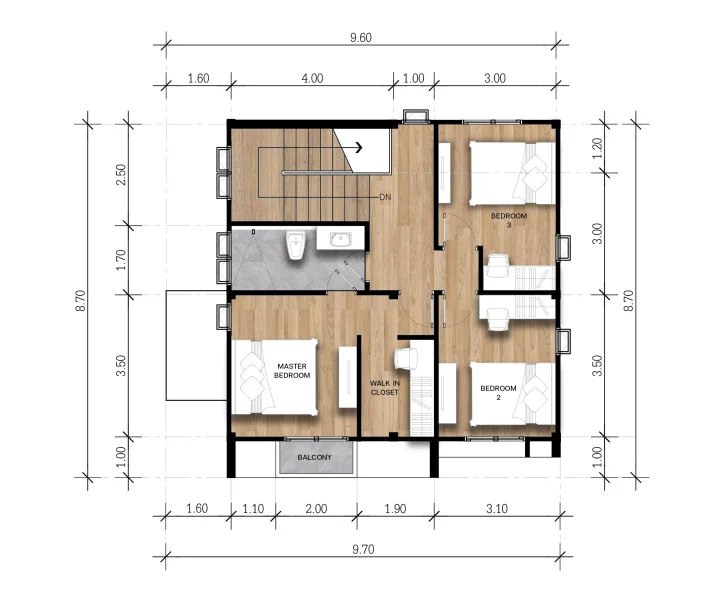 Two-storey house in Talang district, Phuket in NAI HOME Srisunthon2 complex