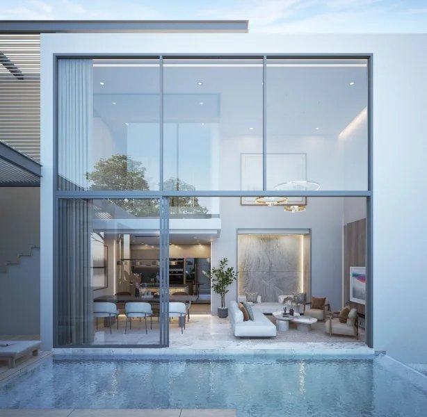 Two-storey 4 bedroom villa with swimming pool near Layan Beach, Phuket at Walai Layan Villas