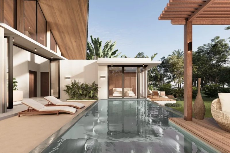 3 Bedroom villa with private pool in Chalong area, Phuket at Avirodha Palai Villa Complex